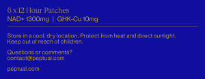 NAD+ 1300mg /GHK-CU 10mg Patch