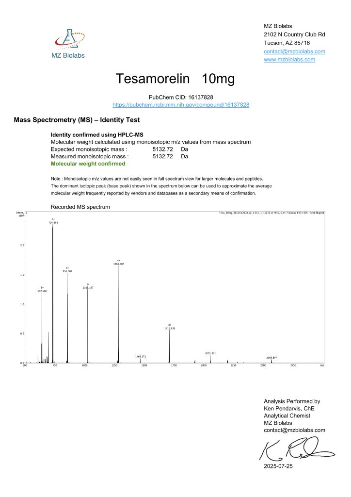 Tesamorelin, 20mg